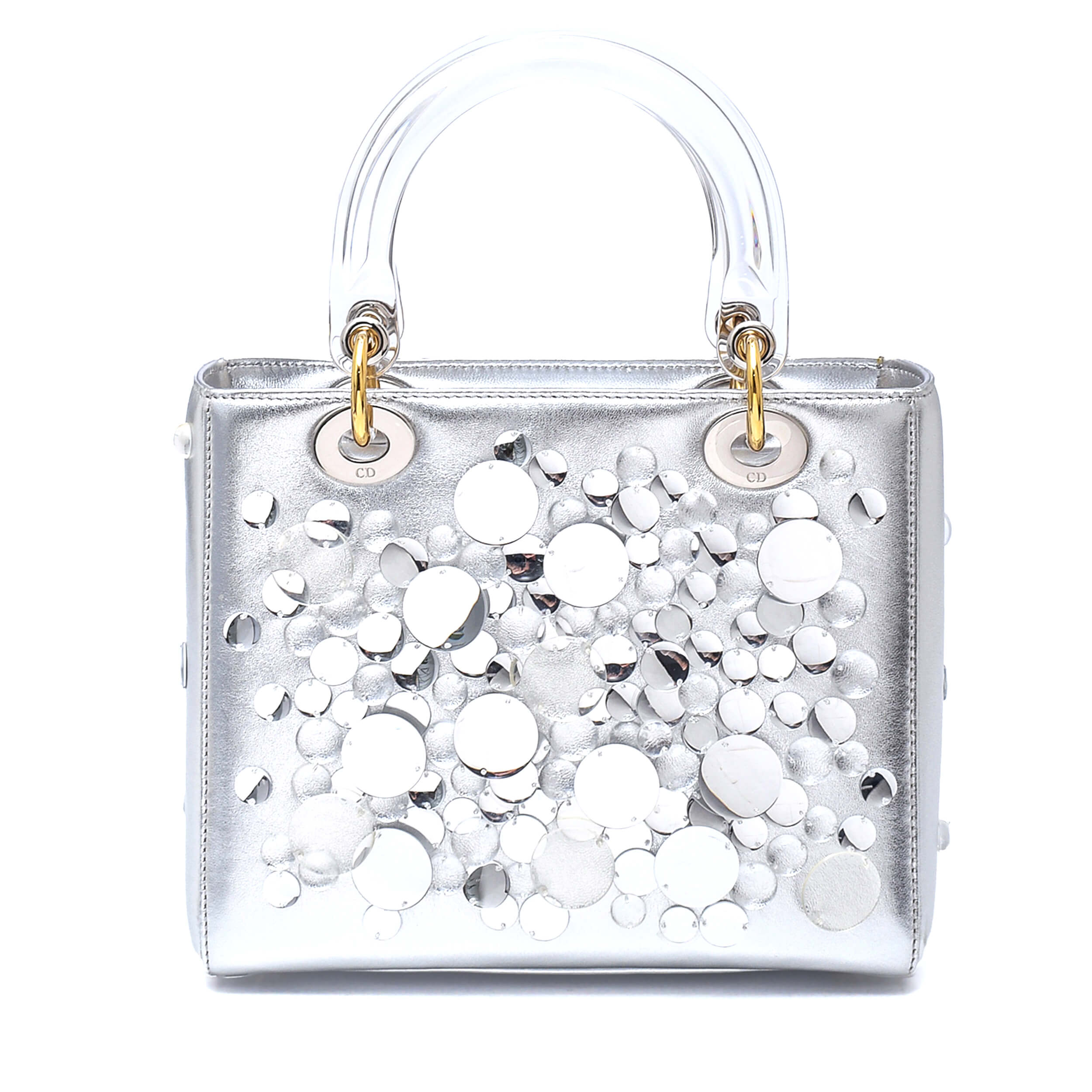 Christian Dior - Metallic Silver Haruka Kojin Small Ltd. Edt. Lady Dior Bag 